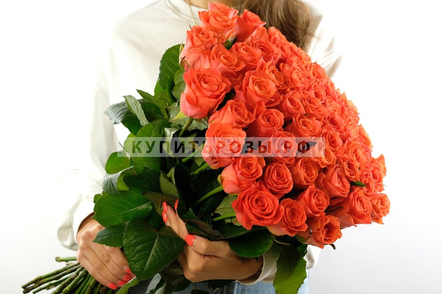 Букет роз Коралловые розы